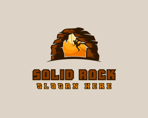 Rock Climbing Adventure logo design