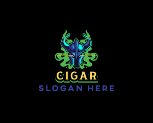 Warrior Gaming Smoke logo design