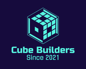 Cyber Digital Cube logo design