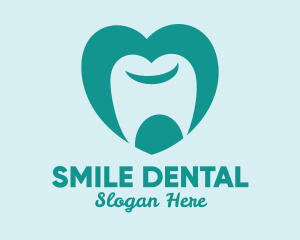 Tooth Heart Dentist logo design