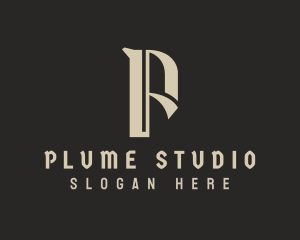 Recording Studio Letter P  logo design