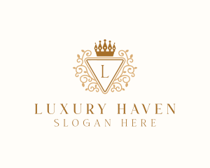 Luxury Shield Royalty logo design