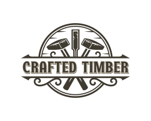 Woodwork Mallet Builder logo design