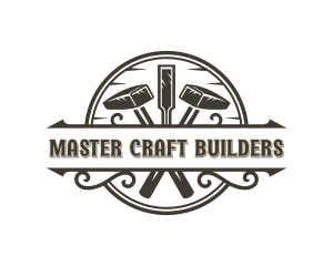 Woodwork Mallet Builder logo design