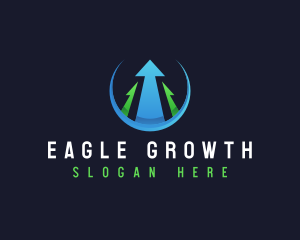 Arrow Growth Trading logo design