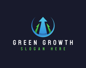 Arrow Growth Trading logo design