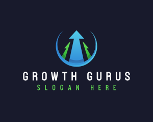 Arrow Growth Trading logo design