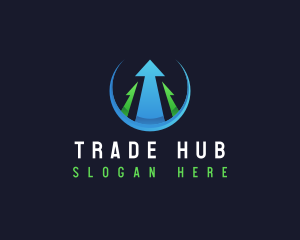 Arrow Growth Trading logo design