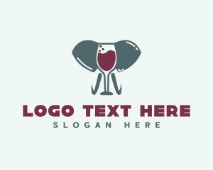 Elephant Wine Glass logo