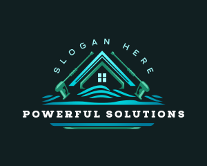 Roof Power Wash logo design