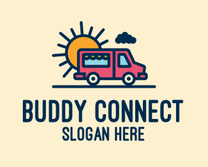 Cute Van Truck logo design