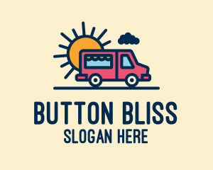 Cute Van Truck logo design