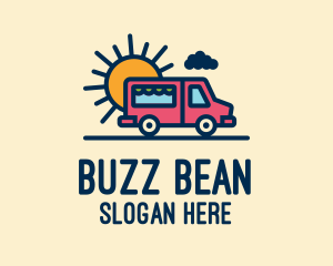 Cute Van Truck logo design