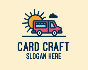 Cute Van Truck logo design