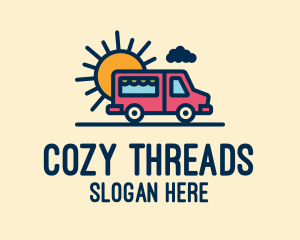 Cute Van Truck logo design