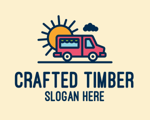 Cute Van Truck logo design