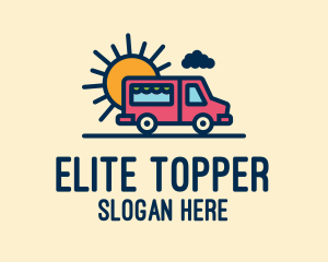 Cute Van Truck logo design