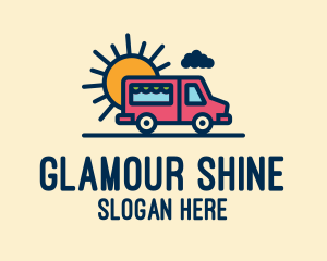 Cute Van Truck logo design