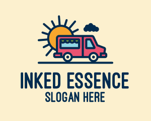 Cute Van Truck logo design