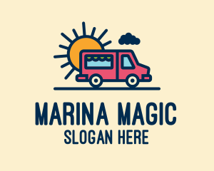 Cute Van Truck logo design