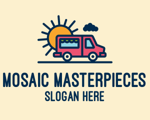 Cute Van Truck logo design