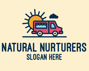 Cute Van Truck logo design