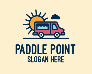 Cute Van Truck logo design