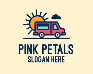 Cute Van Truck logo design