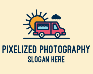 Cute Van Truck logo design