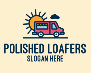 Cute Van Truck logo design