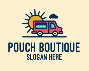 Cute Van Truck logo design