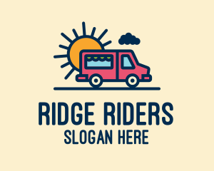 Cute Van Truck logo design