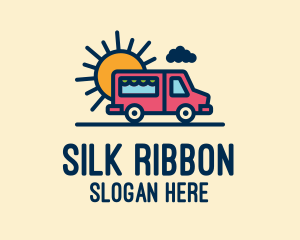 Cute Van Truck logo design