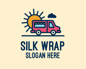 Cute Van Truck logo design