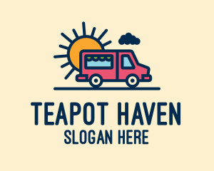 Cute Van Truck logo design