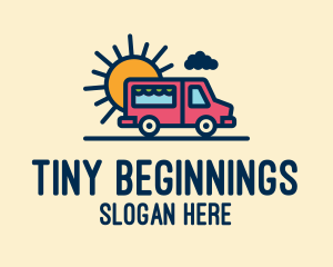 Cute Van Truck logo design