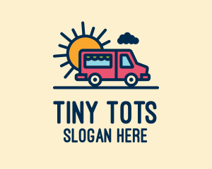 Cute Van Truck logo design