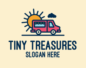 Cute Van Truck logo design