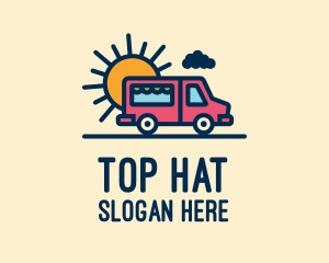 Cute Van Truck logo design