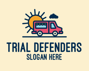 Cute Van Truck logo design