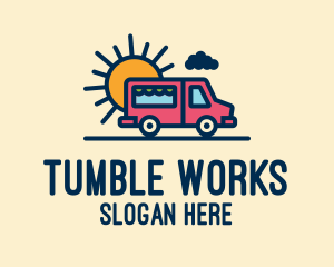 Cute Van Truck logo design