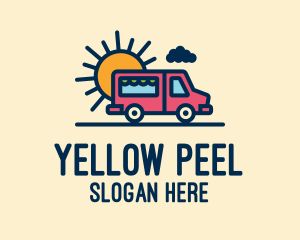 Cute Van Truck logo design