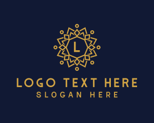 Elegant Sun Mandala logo