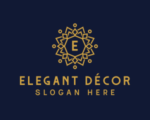 Elegant Sun Mandala logo design