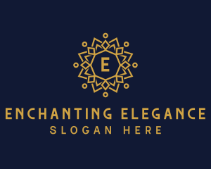 Elegant Sun Mandala logo design