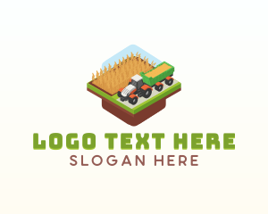 Tractor Farming Agriculture logo