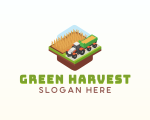 Tractor Farming Agriculture logo