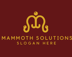 Ornate Coat Hanger logo design