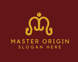 Ornate Coat Hanger logo design