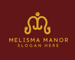 Ornate Coat Hanger logo design